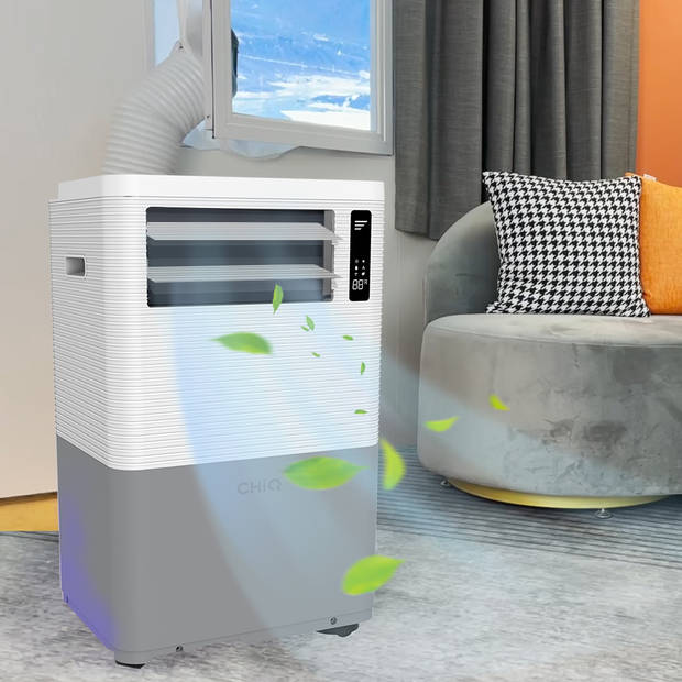CHiQ 9000BTU Portable air conditioner - Grijs - 3-in-1-Fast cooling - Inclusief Raamafdichtingskit