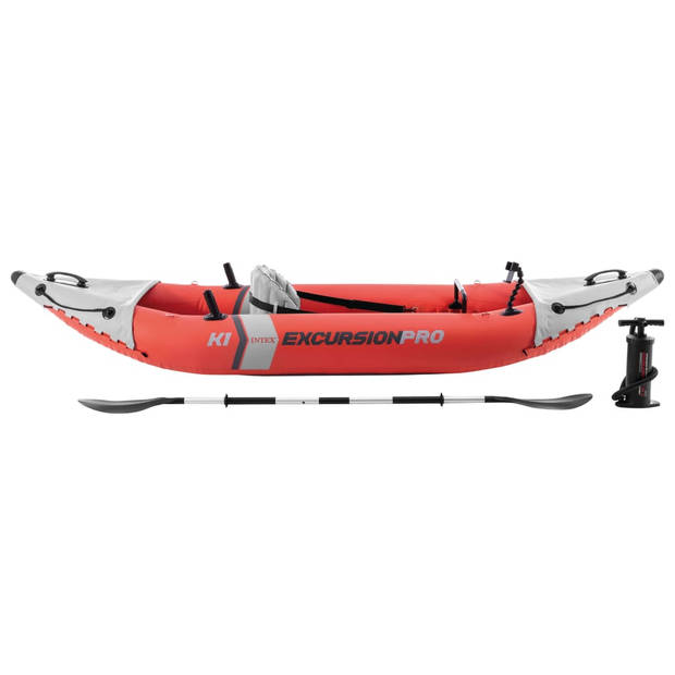 Intex opblaaskajak Excursion Pro K1 305 cm vinyl rood 3-delig