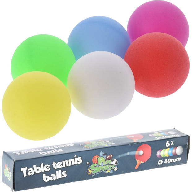 Non-Branded tafeltennisballen 4 cm 6 stuks