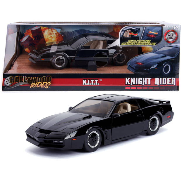 JADA auto Knight Rider Kitt Pontiac Trans AM 1:24 die-cast zwart