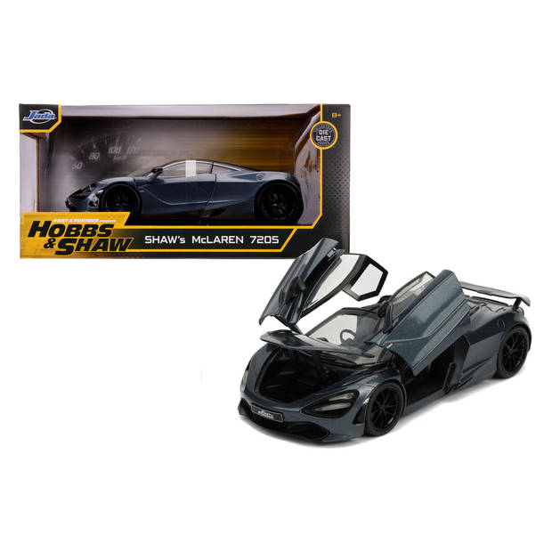 JADA auto Fast & Furious Shaw's McLaren 720S 1:24 die-cast zwart