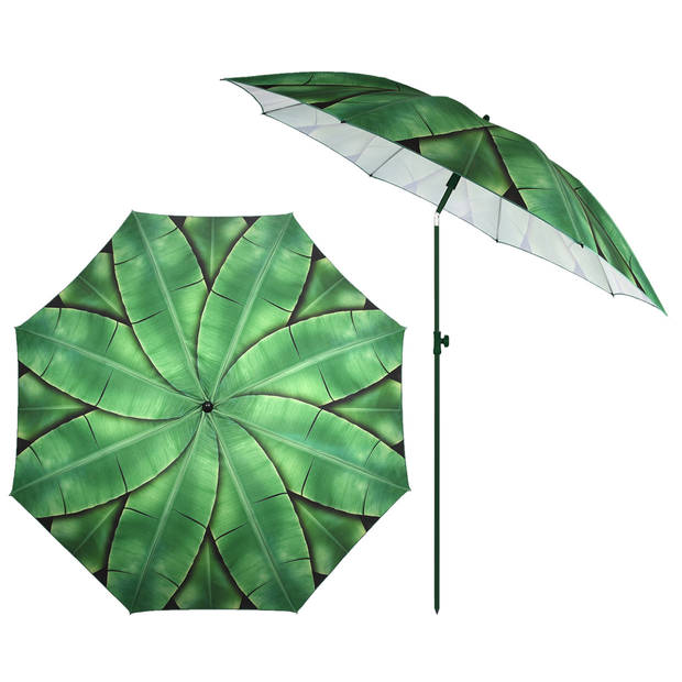 Esschert Design parasol - bananenbladeren print - D180 x H218 cm - Parasols