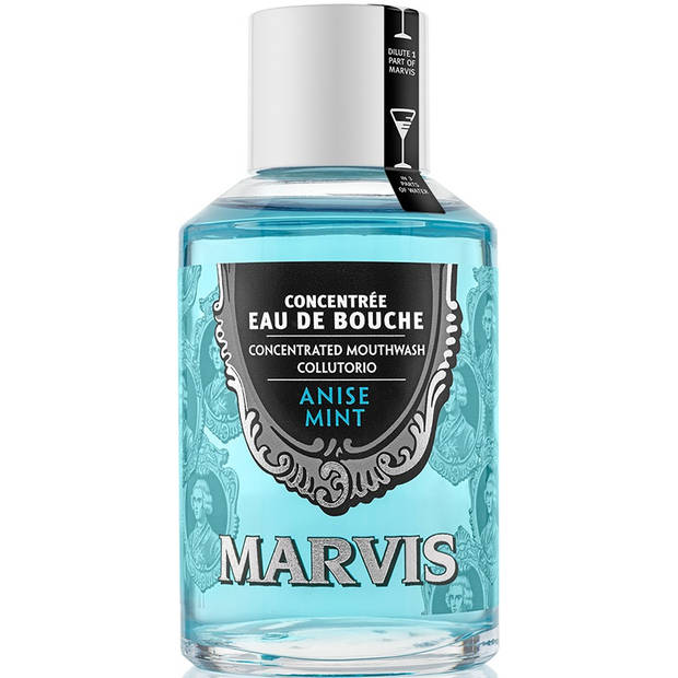 Marvis mondwater Anise Mint 120 ml blauw