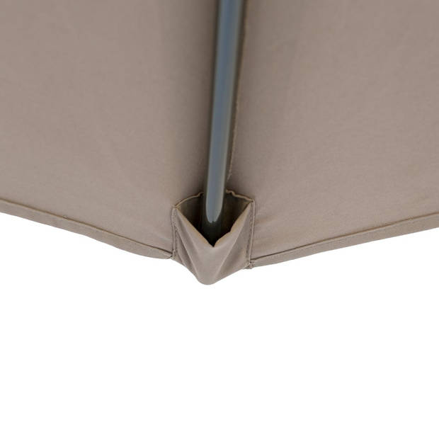 Kopu® Altea Parasolset Vierkant 230x230 cm met Hoes en Voet - Taupe
