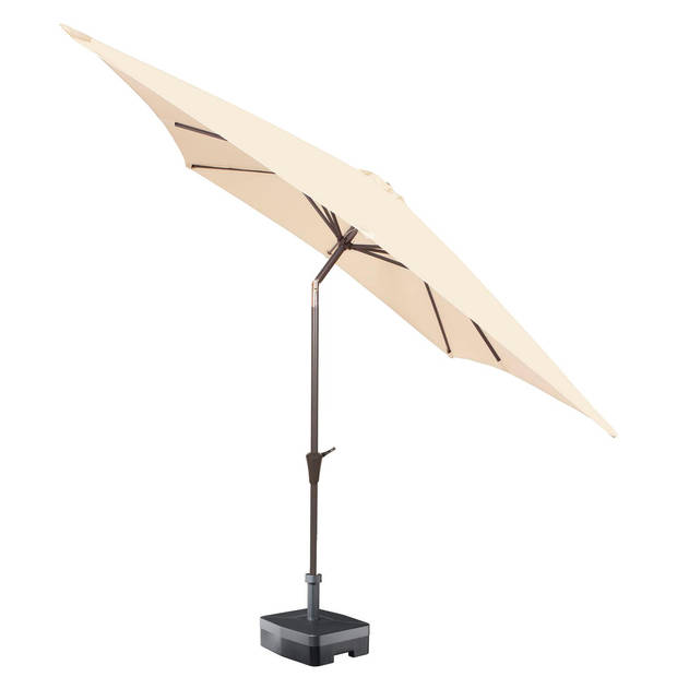 Kopu® Altea Parasol Vierkant 230x230 cm met Windvanger - Creme