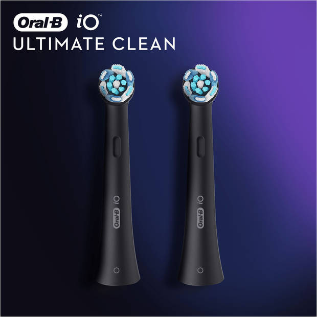 Oral-B opzetborstels iO Ultimate Clean Zwart (2 stuks)