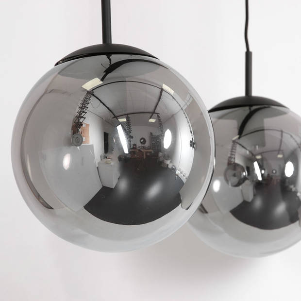 Steinhauer Hanglamp bollique L 120 cm 3 lichts 3122 zwart