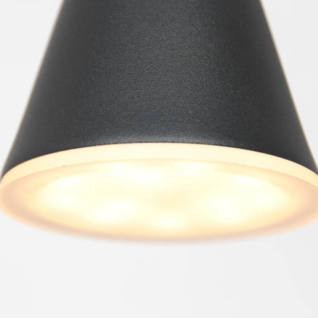 Steinhauer Hanglamp Vortex 5 lichts L 120 cm zwart