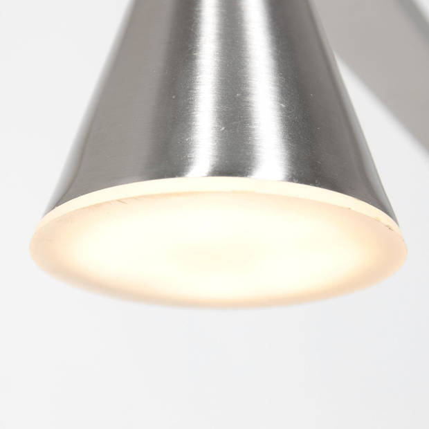 Steinhauer Hanglamp Vortex 5 lichts L 120 cm mat chroom