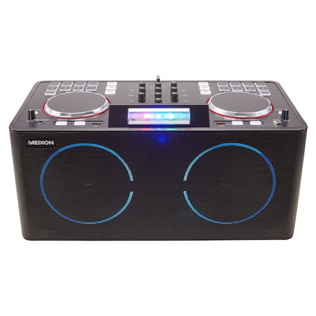 Medion X61420 - Draagbare Bluetooth Speaker - DJ Controller - Zwart