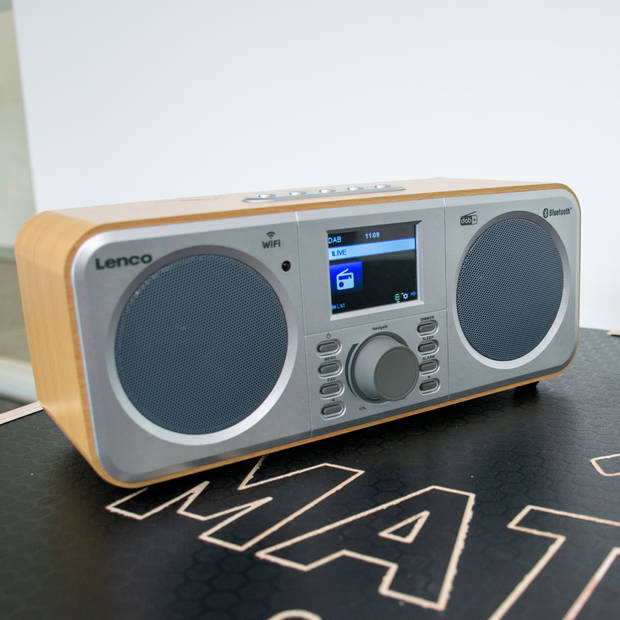 Internetradio met DAB+, Bluetooth® en Spotify Connect Lenco Hout