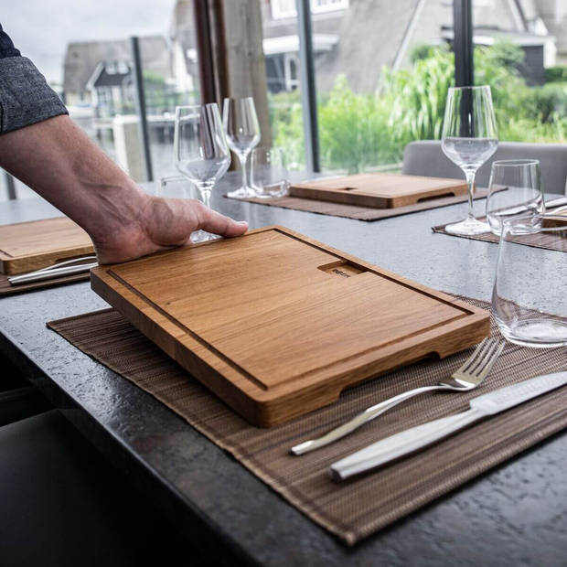 Dining Board Friends M - Eikenhout - Voor elke maaltijd - Serveerplank