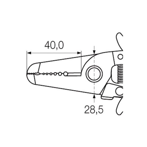 Wiha afstriptang electronic stripposities 0,4-1,3 mm (35820) 180 mm