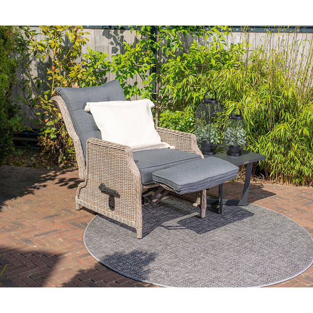 Garden Impressions Santa Rosa relax tuinstoel incl. voetenbank - vintage willow