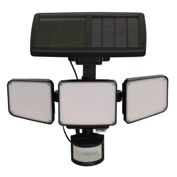 Luxform Tuinlamp Security La Rioja PIR met sensor slim solar LED zwart