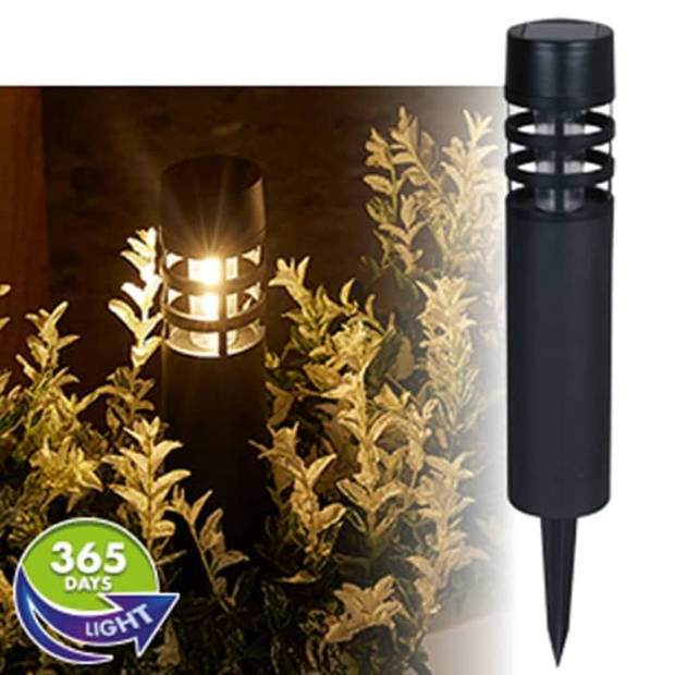 Luxform Tuinlampen Montelimar 3 st solar LED zwart