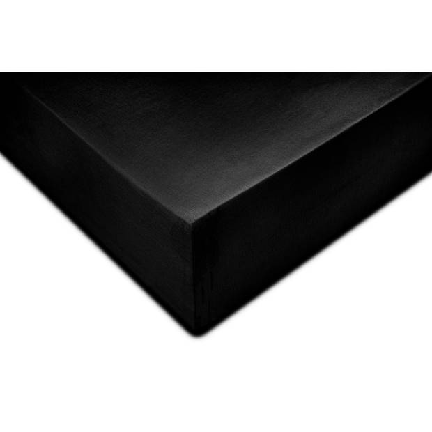 Zo home Satinado Hoeslaken Katoen Satijn 35cm Hoekhoogte - night black 90x210-220cm