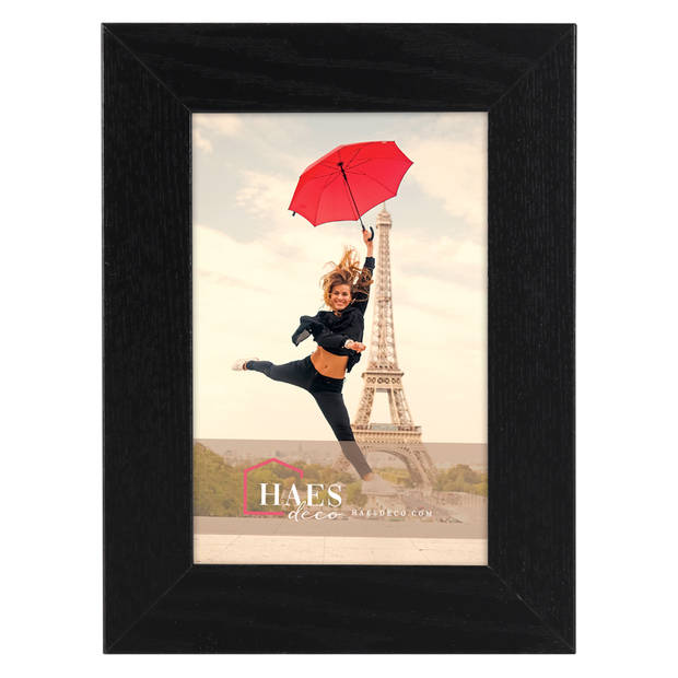 HAES DECO - Houten fotolijst Paris zwart 10x15 - SP001101