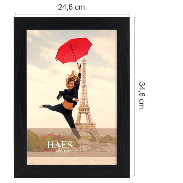 HAES DECO - Houten fotolijst Paris zwart 20x30 - SP001211