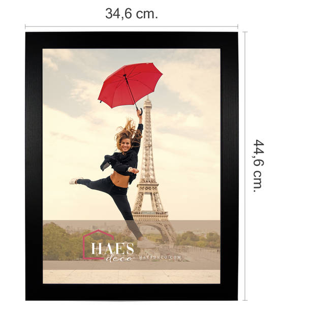 HAES DECO - Houten fotolijst Paris zwart 30x40 - SP001311