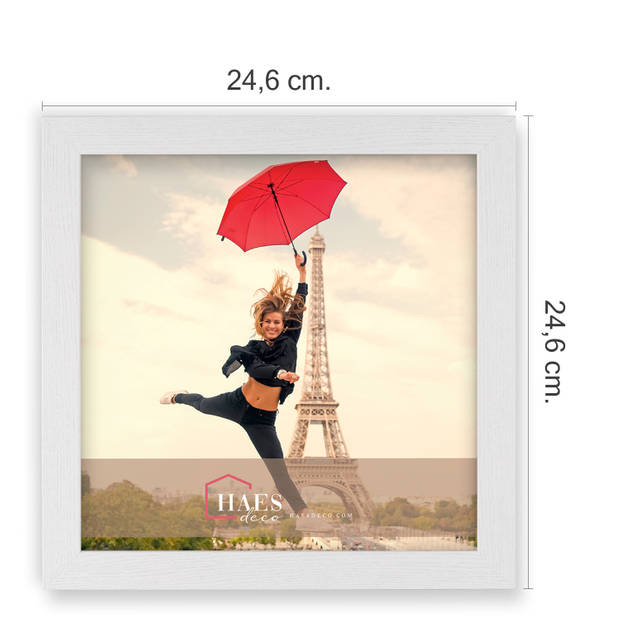 HAES DECO - Houten fotolijst Paris wit 20x20 - SP001223