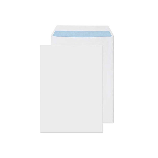 DULA - C4 Enveloppen A4 formaat wit - 229 x 324 MM - 500 stuks - Zelfklevend met plakstrip - 120 Gram
