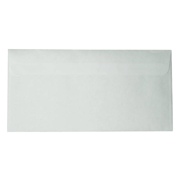 DULA - EA5/6 Enveloppen - 110 x 220 mm - Venster links - 25 Stuks - Zelfklevend met plakstrip - 80 gram