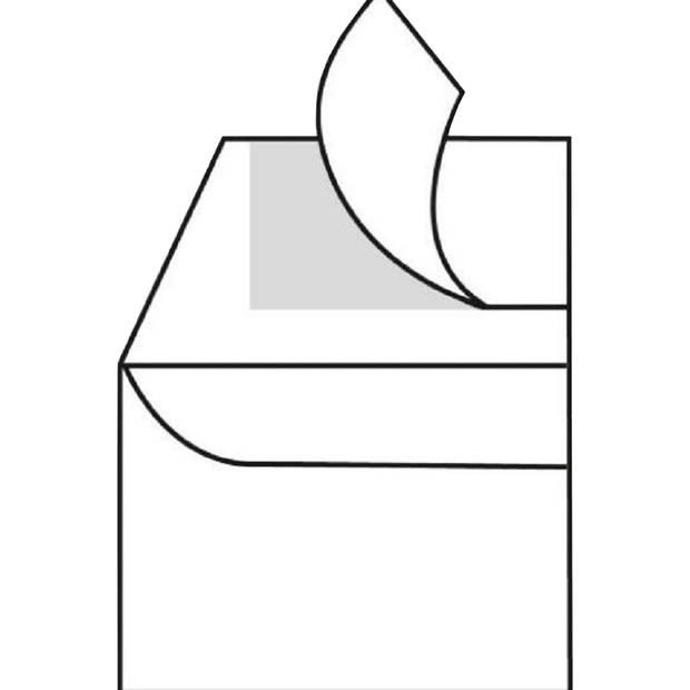 DULA - Bordrug Enveloppen - EA4 - 220 x 312 mm - 200 stuks- Zelfklevend met plakstrip - 120 Gram
