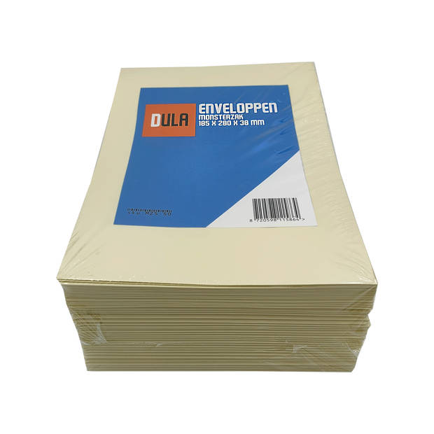 DULA Monsterzak Enveloppen - C4 - A4 - 229 x 324 x 38 mm - Geel - 50 stuks - Zelfklevend met plakstrip - 170 Gram