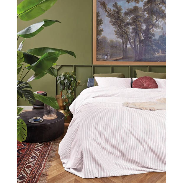 At Home by Beddinghouse dekbedovertrek Minimalist - Zand - Lits-jumeaux 240x200/220 cm