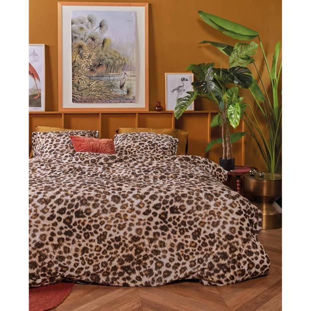 At Home by Beddinghouse dekbedovertrek Animal Twist - Naturel - 2-Persoons 200x200/220 cm