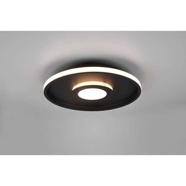 LED Plafondlamp - Badkamerlamp - Trion Asmaya - Opbouw Rond 35W - Spatwaterdicht IP44 - Dimbaar - Warm Wit 3000K - Mat