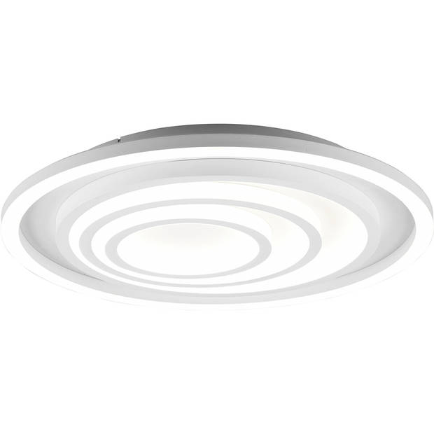 LED Plafondlamp - Plafondverlichting - Trion Kamaro - 40W - Dimbaar - Aanpasbare Kleur - Afstandsbediening - Rond - Mat