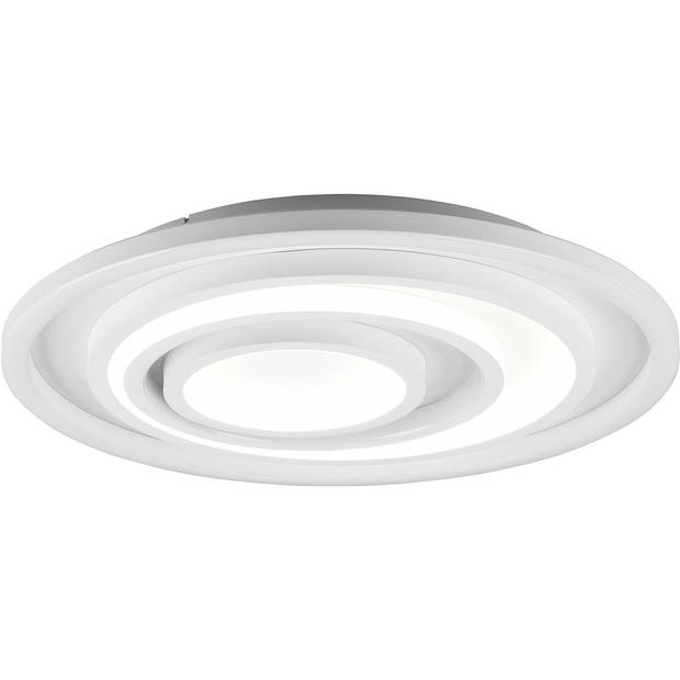 LED Plafondlamp - Plafondverlichting - Trion Kamaro - 40W - Dimbaar - Aanpasbare Kleur - Afstandsbediening - Rond - Mat