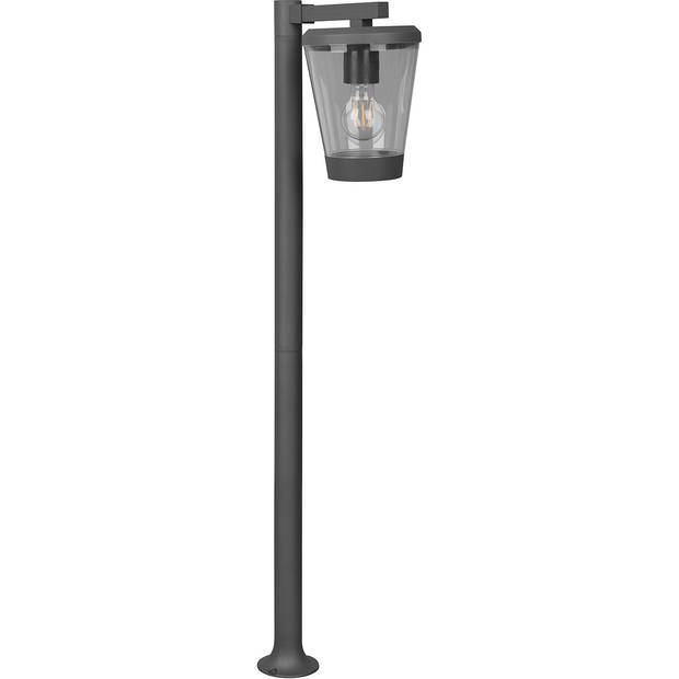 LED Tuinverlichting - Staande Buitenlamp - Trion Civonu - E27 Fitting - 1-lichts - Spatwaterdicht IP44 - Rond - Mat