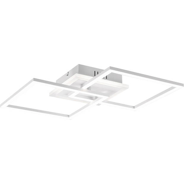 LED Plafondlamp - Plafondverlichting - Trion Venda - 25W - Natuurlijk Wit 4000K - Dimbaar - Vierkant - Mat Wit -