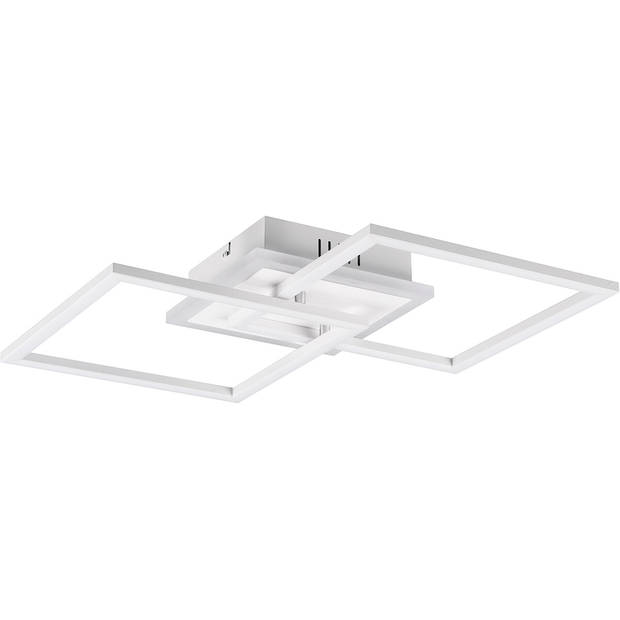 LED Plafondlamp - Plafondverlichting - Trion Venda - 25W - Natuurlijk Wit 4000K - Dimbaar - Vierkant - Mat Wit -