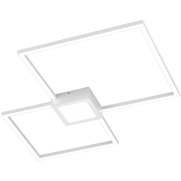 LED Plafondlamp - Trion Hydro - 28W - Natuurlijk Wit 4000K - Dimbaar - Vierkant - Mat Wit - Aluminium