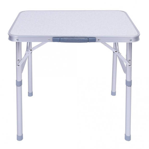 NordFalk inklapbare campingtafel 60x45x58 - lichtgewicht aluminium kampeertafel / tuintafel - in 2 hoogtes verstelbaar
