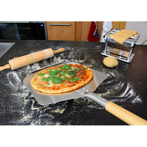 Nonna pizzaschep RVS 79x30,5 cm - Pizzaspatel voor oven en barbecue