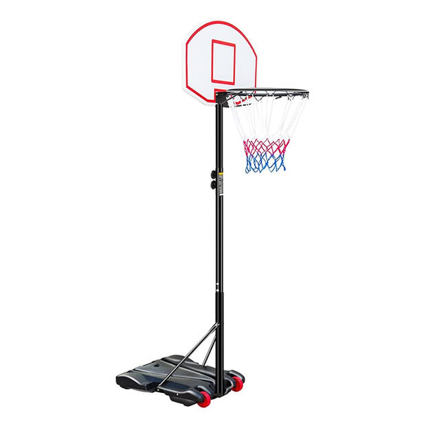 NordFalk basketbalring met standaard - Basketbalpaal op mobiele voet - Ringhoogte 178-213cm