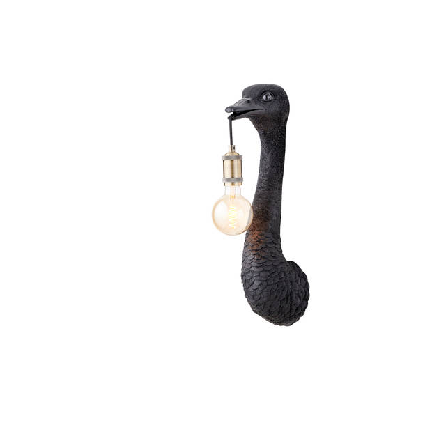 Light & Living Ostrich Wandlamp Zwart