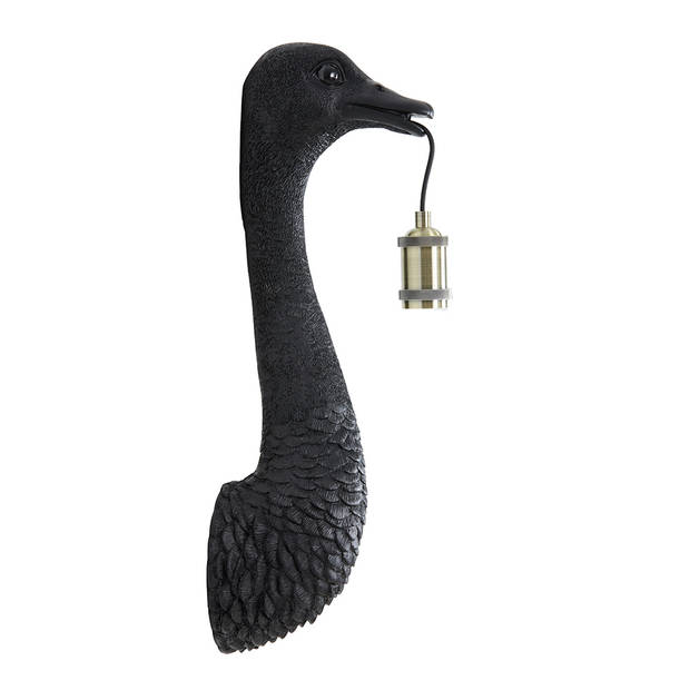 Light & Living Ostrich Wandlamp Zwart