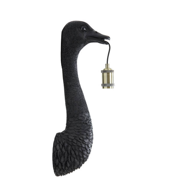 Light & Living Ostrich Wandlamp Zwart