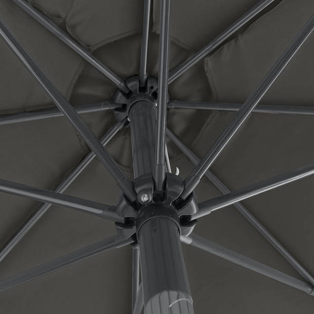 Kopu® Calma Parasol Rond 300 cm met Windvanger - Antraciet