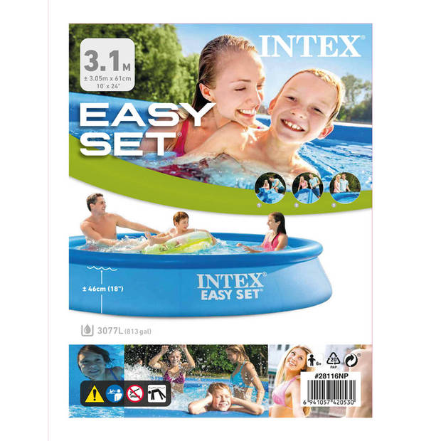 Intex Zwembad Easy Set 305x61 cm - Zwembad Bundel