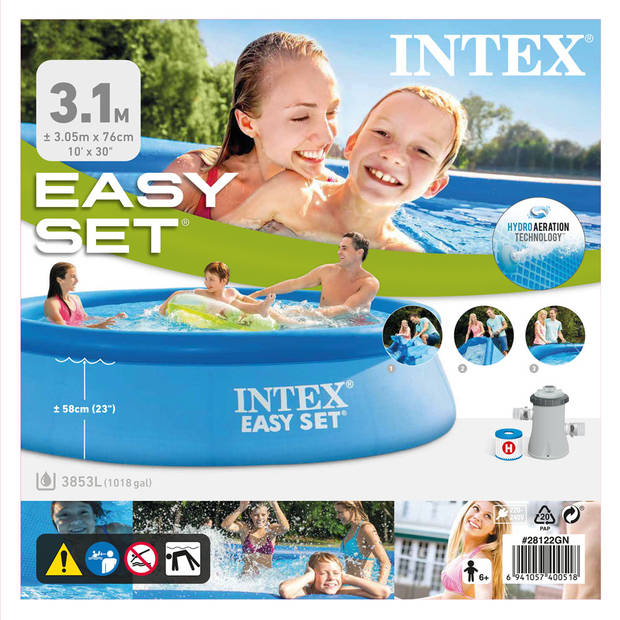 Intex Zwembad Easy Set - Zwembad Bundel - 305x76 cm