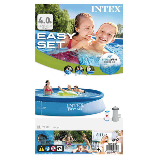 Intex Zwembad Easy Set - Zwembad Bundel - 396x84 cm