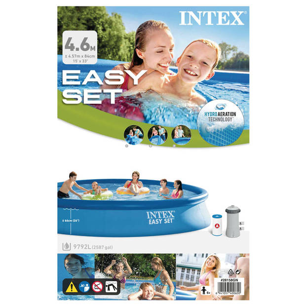 Intex Zwembad Easy Set - Zwembad Bundel - 457x84 cm