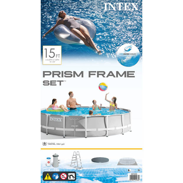Intex Zwembad Prism Frame - Zwembadpakket - 457x107 cm